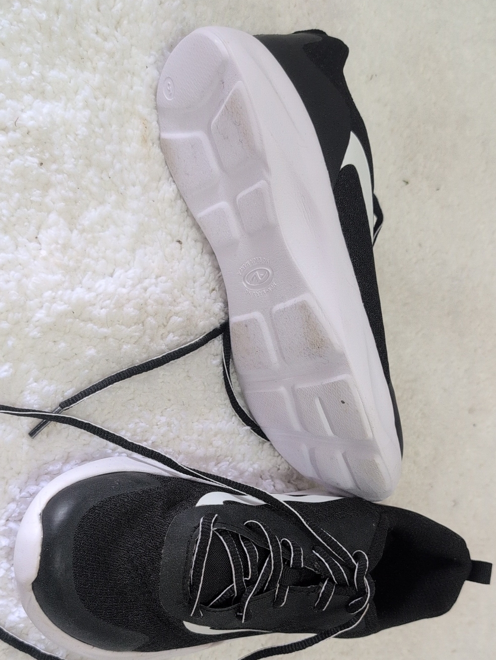 Black and White Women's Athletic Sneakers